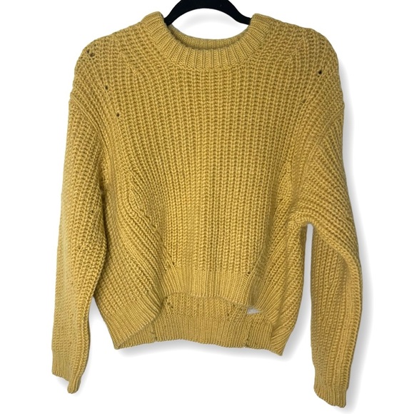 Acne Studios Yellow Chunky Sweater Hira - Picture 2 of 9